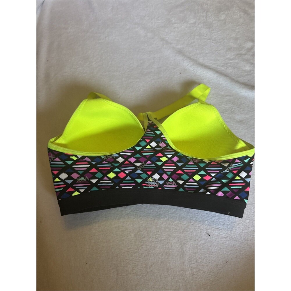 Victoria Secret VSX Sport Bra 34DD Racerback Padded Cup Adjustable Band - Picture 6 of 9